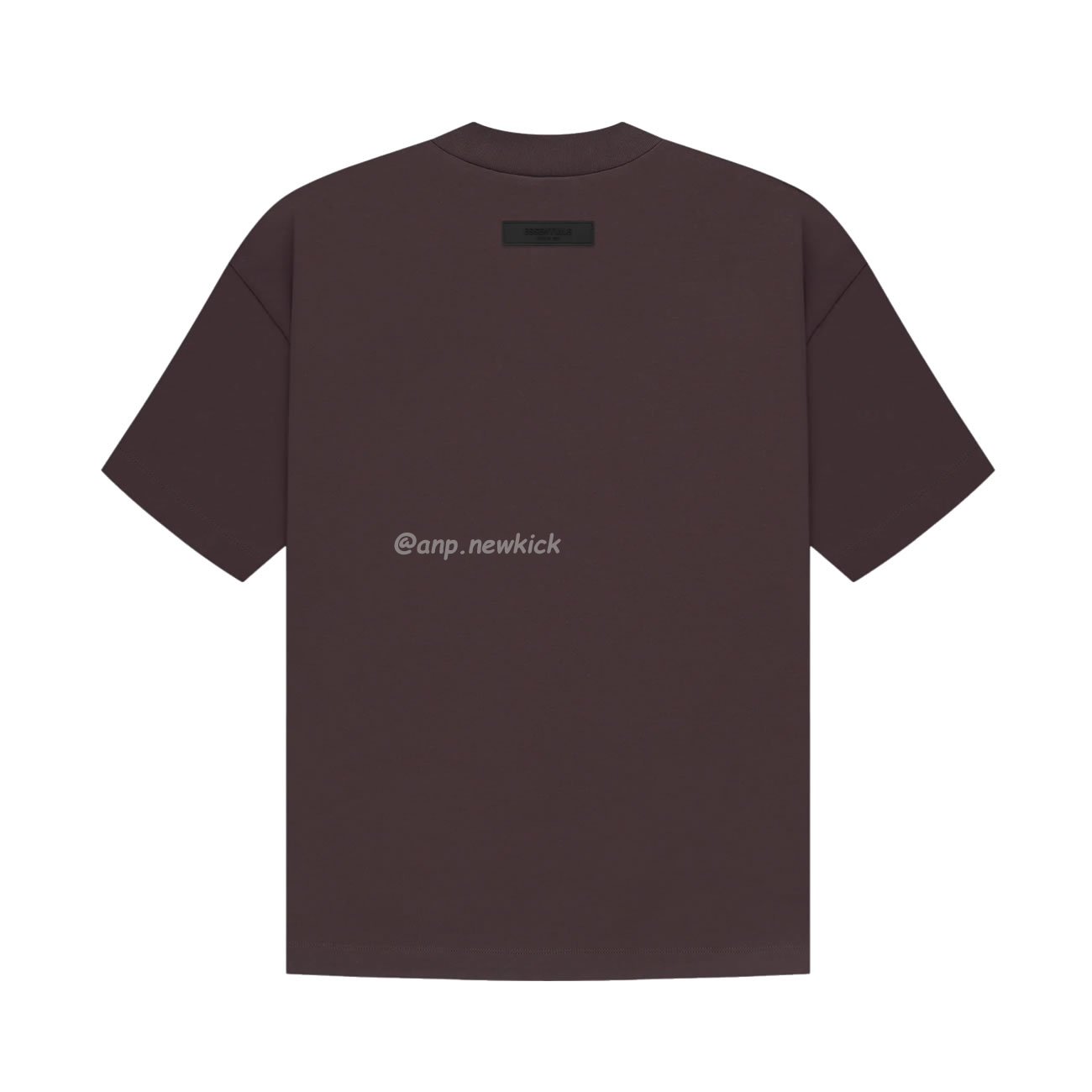 Fear Of God Essentials Fog Logo Letter Short Sleeve T Shirt Plum Purple (16) - newkick.cc